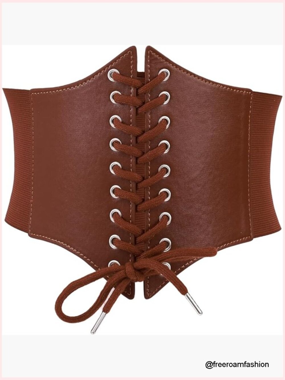 Medieval Ren Faire Corset Belt Lace-Up Waist Cincher Plus Size
